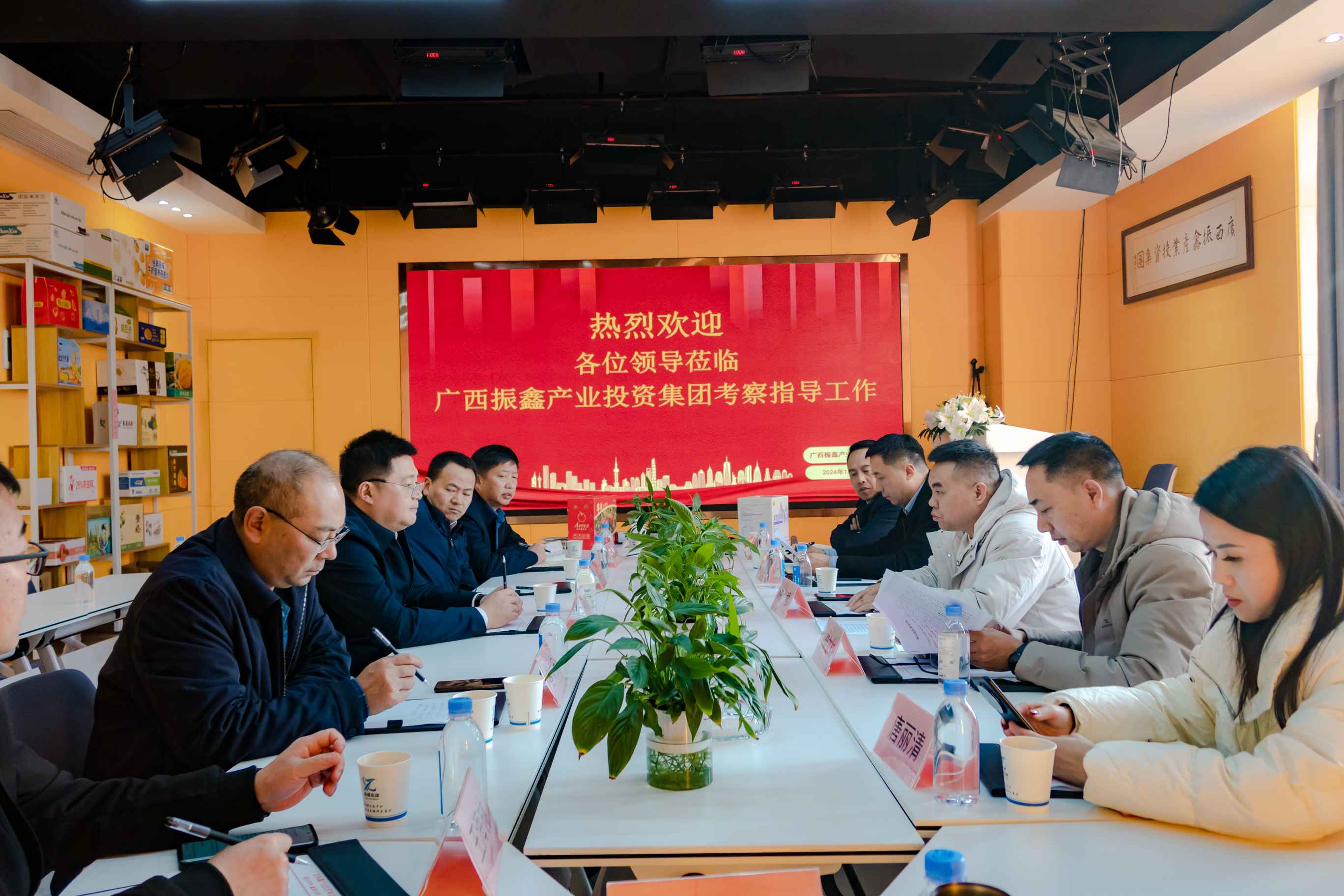 師宗縣領(lǐng)導(dǎo)考察振鑫集團(tuán)三維石墨烯環(huán)保石箱項(xiàng)目
